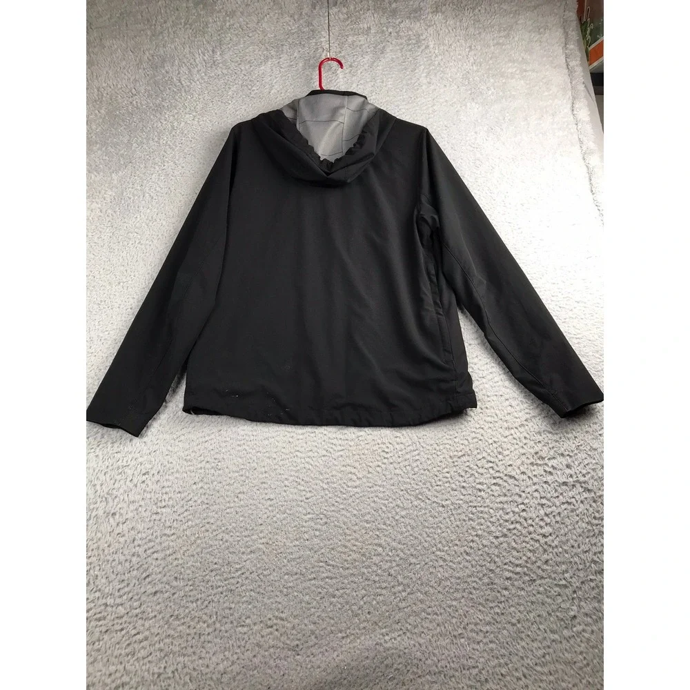 Travis Mathew Hooded Performance Rain Jacket‎ Mens S Black Softshell Full Zip